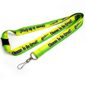 Dye-Sublimated two-tone Lanyard 3/4"W X36"L